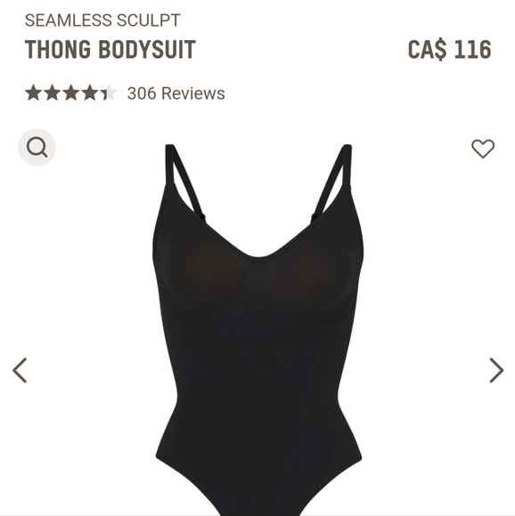 SKIMS Intimates & Sleepwear Skims Xs Seamless Sculpt Thong Bodysuit